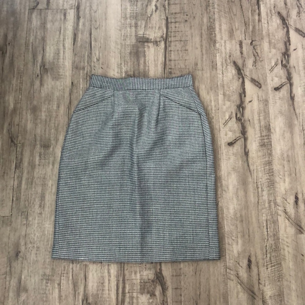 Gray Pencil Skirt